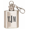 1 Oz. Stainless Steel Flask Key Chain